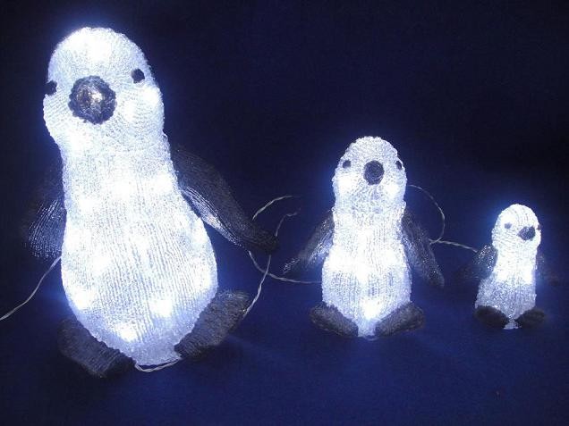 FY-001-A08 Weihnachten PINGUIN-FAMILIE Acryl Glühlampelampenadapters FY-001-A08 billig weihnachten PINGUIN-FAMILIE Acryl Glühlampelampenadapters Acryl Lichter