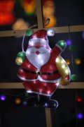 FY-60303 christmas santa claus Fenster Glühlampelampenadapters FY-60303 billig Weihnachten Weihnachtsmann Fenster Glühlampelampenadapters Fenster leuchtet