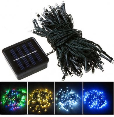 <strong>FY-100L-SP Series 100 LED Sol</strong> Solar Powered Green 100 LED Copper Wire String Lights Garden Christmas Outdoor - Solar Christmas Lights manufacturer In China