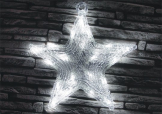 FY-001-K05 Weihnachten Acryl 2D STAR Glühlampelampenadapters FY-001-K05 Günstige Weihnachten Acryl 2D STAR Glühlampelampenadapters