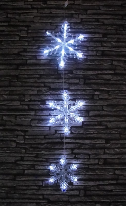 FY-001-N06 weihnachten Acryl SNOWFLAKE CHAIN ​​Glühlampelampenadapters FY-001-N06 Günstige Weihnachten Acryl SNOWFLAKE CHAIN ​​Glühlampelampenadapters