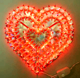in China hergestellt Günstige Weihnachten Herzen Kunststoffrahmen Glühlampelampenadapters Händler